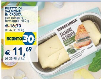 Esselunga Filetto di Salmone in Crosta 450 g offerta