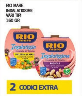 Euroesse Rio Mare Insalatissime vari tipi 160 gr offerta