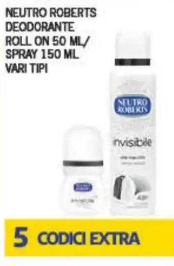 Neutro Roberts Deodorante Roll on 50 ml/Spray 150 ml