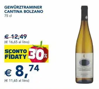 Esselunga Cantina Bolzano Gewürztrzminer 75 cl offerta