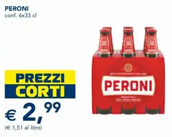Esselunga Peroni conf. 6 x 33 cl offerta