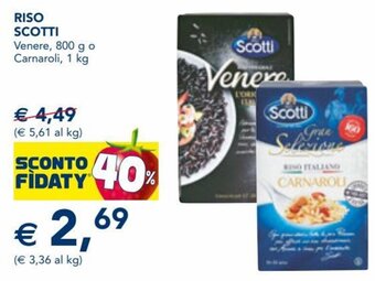 Esselunga Riso Scotti 1 kg offerta