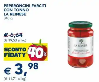 Esselunga La Reinese Peperoncini Farciti con Tonno 340 g offerta