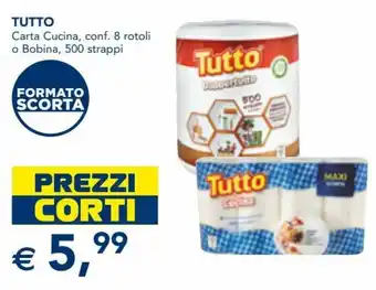 Esselunga Tutto Carta Cucina 500 strappi offerta