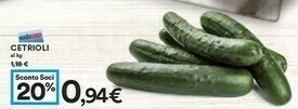 Coop Cetrioli offerta