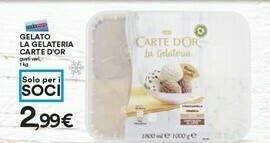 Coop Algida Carte D'Or La Gelateria Stracciatella Gianduia Caffè 1000 G(ml) offerta