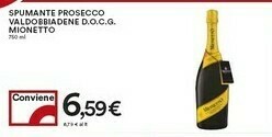 Coop Mionetto Spumante Prosecco Valdobbiadene Docg offerta