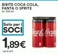 Coop Bibite Coca Cola Fanta O Sprite offerta