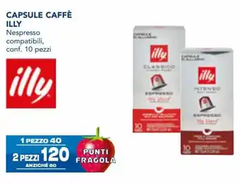 Esselunga Illy Capsule Caffè 2 pezzi offerta