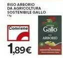 Coop Gallo Riso Arborio Da Agricoltura Sostenibile offerta