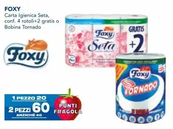 Esselunga Foxy Carta Igienica Seta offerta