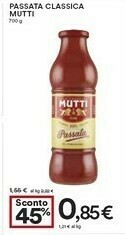 Coop Mutti Passata Classica offerta