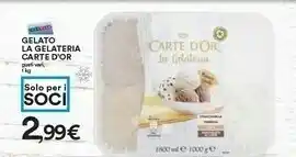 Coop Algida Carte D'Or La Gelateria Stracciatella Gianduia Caffè 1000 G(ml) offerta