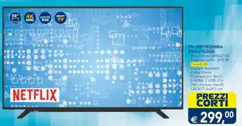 Esselunga Toshiba TV LED 55UL2163DA offerta