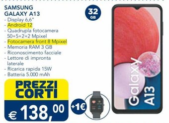Esselunga Samsung Galaxy A13 offerta