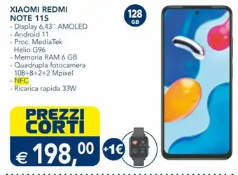 Esselunga Xiaomi Redmi Note 11S offerta