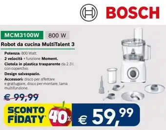 Esselunga Bosch Robot da cucina MultiTalent 3 offerta