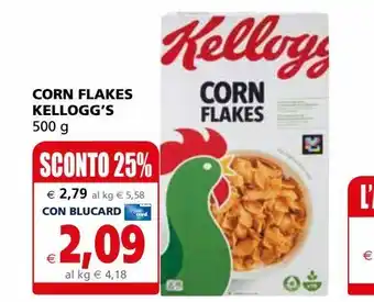 Il Gigante Corn flakes kellogg's 500g offerta