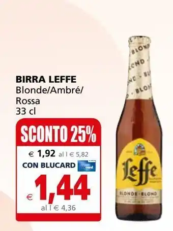 Il Gigante Birra leffe 33cl offerta