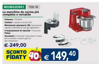 La macchina da cucina