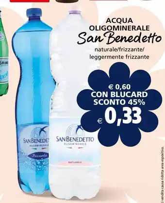 Il Gigante Acqua oligominerale san benedetto offerta