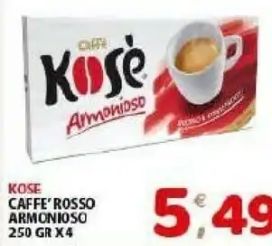 Mio Market Kosè Caffe Rosso Armonioso offerta