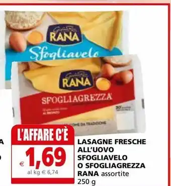 Lasagna fresche all'uovo sfogliavelo o sfogliarezza rana 250g