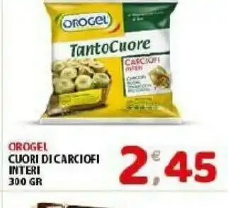 Mio Market Orogel Cuori Di Carciofi Interi 300g offerta