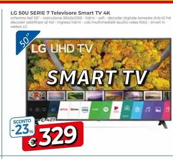 Famila Smart tv led 50'' lg offerta