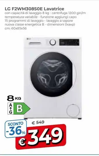 Lavatrice lg 8kg