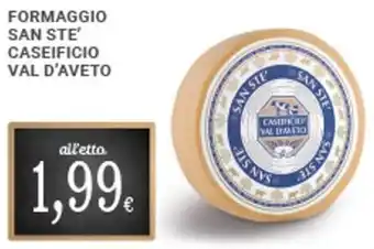 Doro Supermercati Val'D'aveto Formaggio San Ste' Caseificio offerta