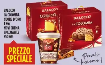 Euroesse Balocco La Colomba Cuore D'Oro 1 kg / Novi Crema Spalmabile 350 gr offerta