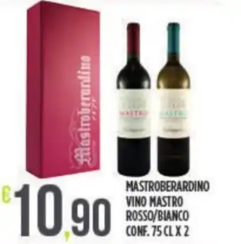 Euroesse Mastroberardino Vino Nastro Rosso/Bianco conf. 75 cl x 2 offerta