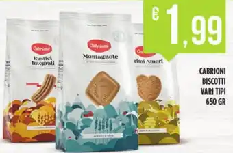 Euroesse Cabrioni Biscotti vari tipi 650 gr offerta