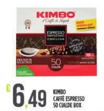 Euroesse Kimbo Caffè Espresso 50 Cialde Box offerta
