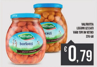 Valfrutta Legumi Lessati vari tipi in vetro 370 gr