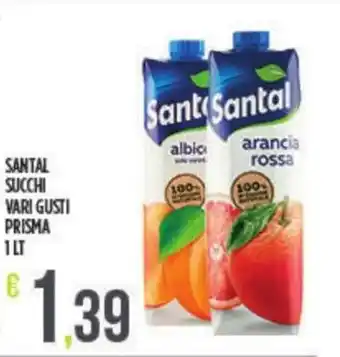 Euroesse Santal Succhi vari gusti Prisma 1 lt offerta