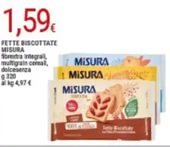 Doro Supermercati Misura Fette Biscottate 320 g offerta