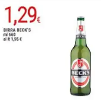 Doro Supermercati Beck's Birra 660 ml offerta