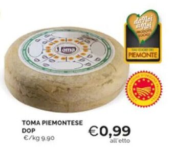 Mercatò Toma Piemontese DOP offerta