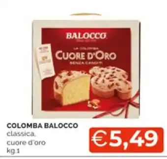 Mercatò Colomba Balocco classica, cuore d'oro 1 kg. offerta