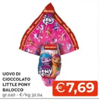 Mercatò Uovo Di Cioccolato Little Pony Balocco 240 gr offerta