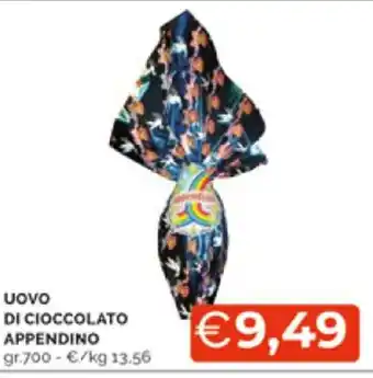 Mercatò Uovo Di Cioccolato Appendino 700 gr. offerta