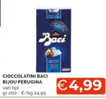 Mercatò Cioccolatini Baci Bijou Perugina 200 gr. offerta