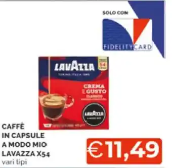 Mercatò Lavazza Caffè In Capsule A Modo Mio X54 offerta