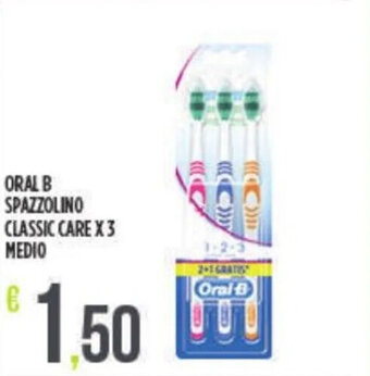 Euroesse Oral B Spazzolino Classic Care x 3 Medio offerta