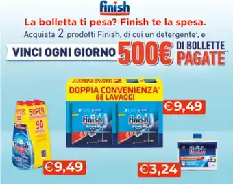 Mercatò Finish Doppia Convenienza 68 Lavaggi offerta