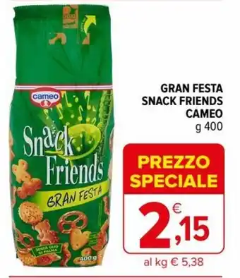 Iperal Cameo Gran Festa Snack Friends g 400 offerta