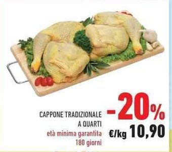 Conad Cappone Tradizionale A Quarti offerta