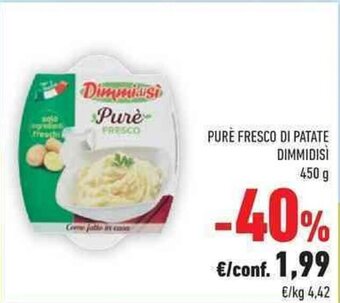 Conad Purè Fresco Di Patate Dimmidisi 450 g offerta